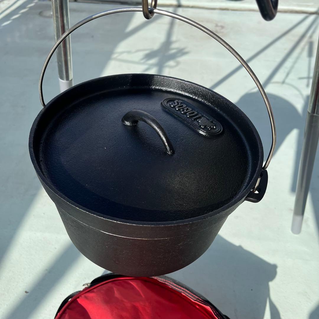 LOGOS クワトロポッド　トライポッド ダッチオーブン 焚き火台 鍋 セット