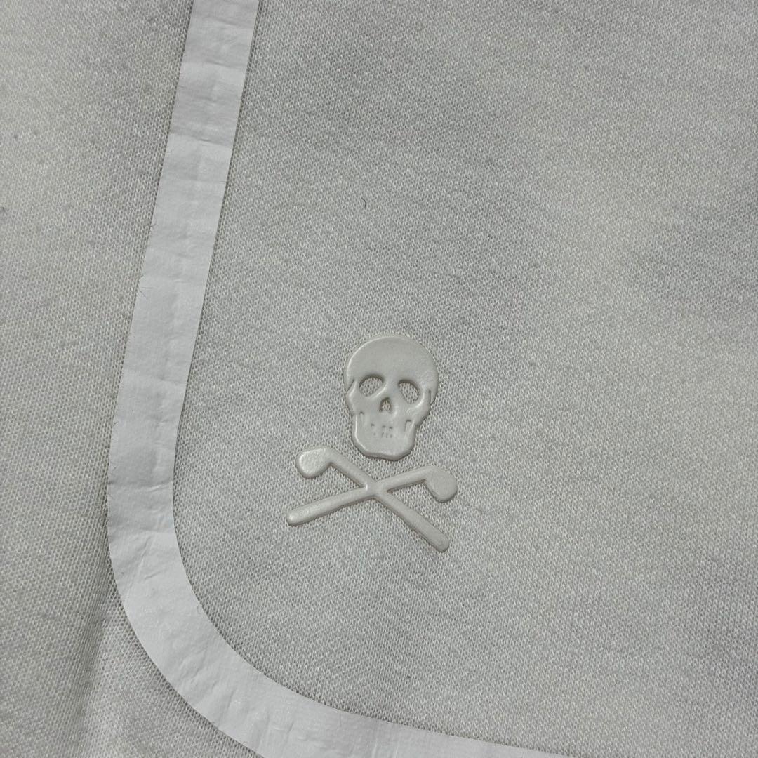 MARK＆LONA ゴルフパンツ スウェット ロゴ スカル カモフラ 白 L