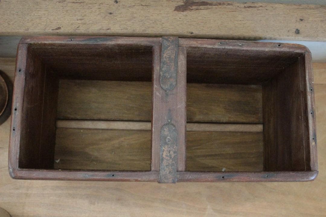 イギリスヴィンテージ/木箱小物入れ・コレクション収納