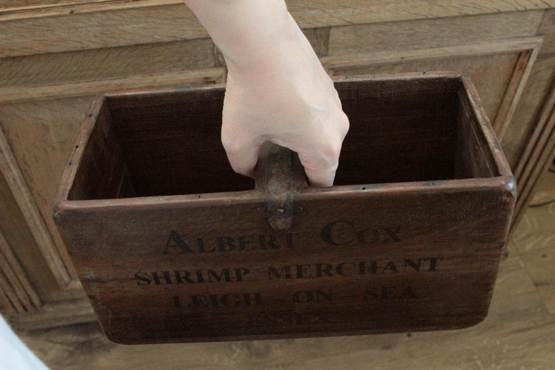 イギリスヴィンテージ/木箱小物入れ・コレクション収納