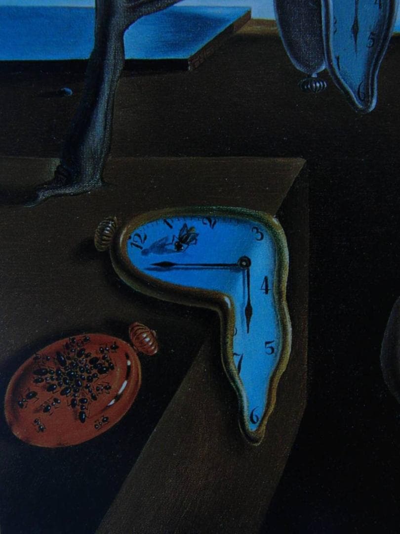 サルバドール・ダリ「記憶の固執」、希少画集より、状態良好、新品高級額装付