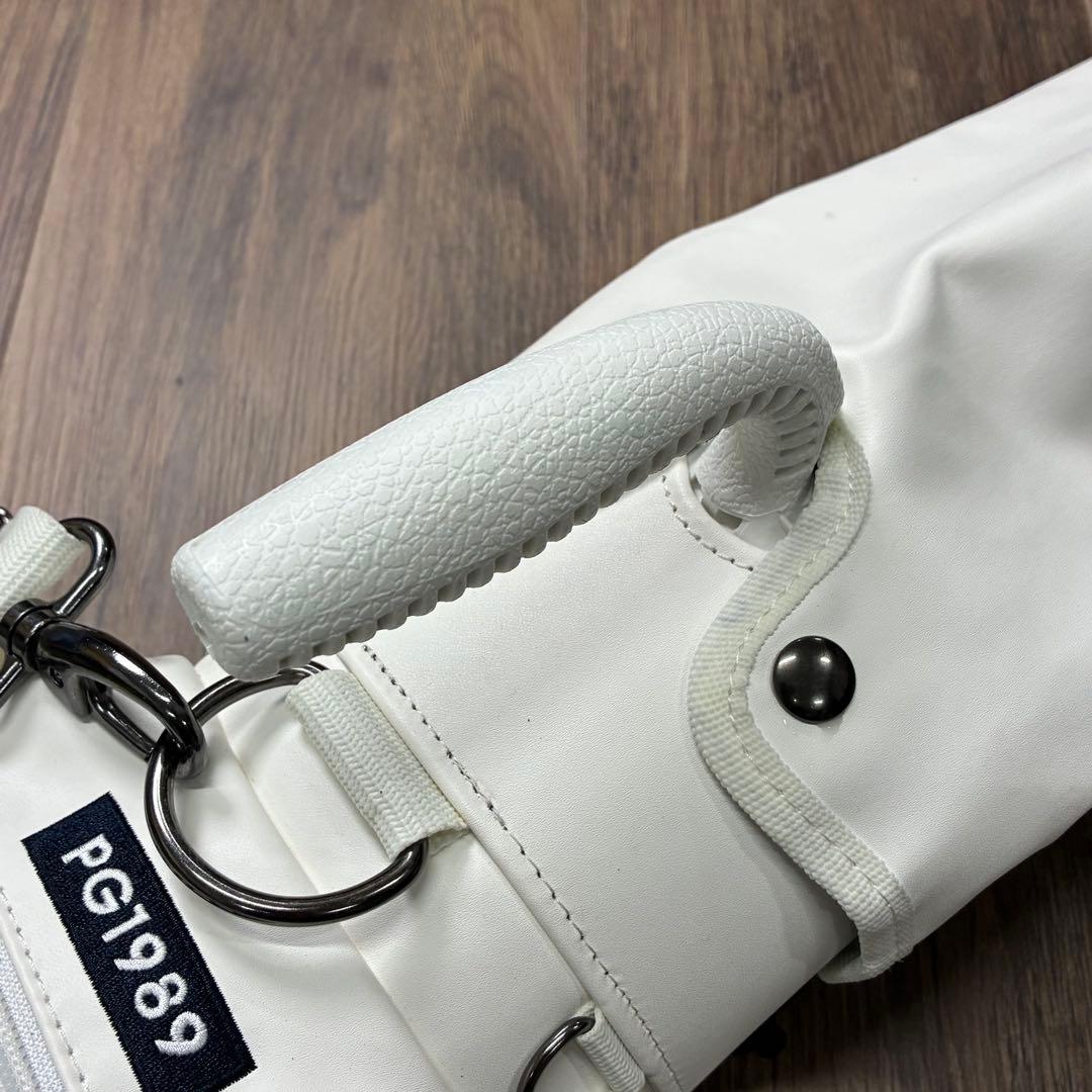 美品 PEARLY GATES パーリーゲイツ スタンド式 キャディバッグ 白