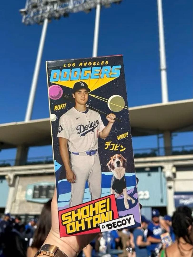 【非売品】2024.8.28 ドジャーズ 大谷翔平 フィギュアwith デコピン