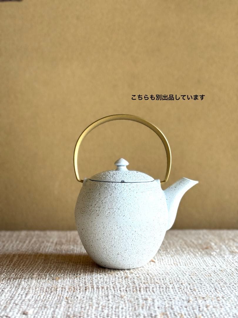 新光堂 【未使用】純銅 横手 鎚目急須 伝統工芸品 美術銅器