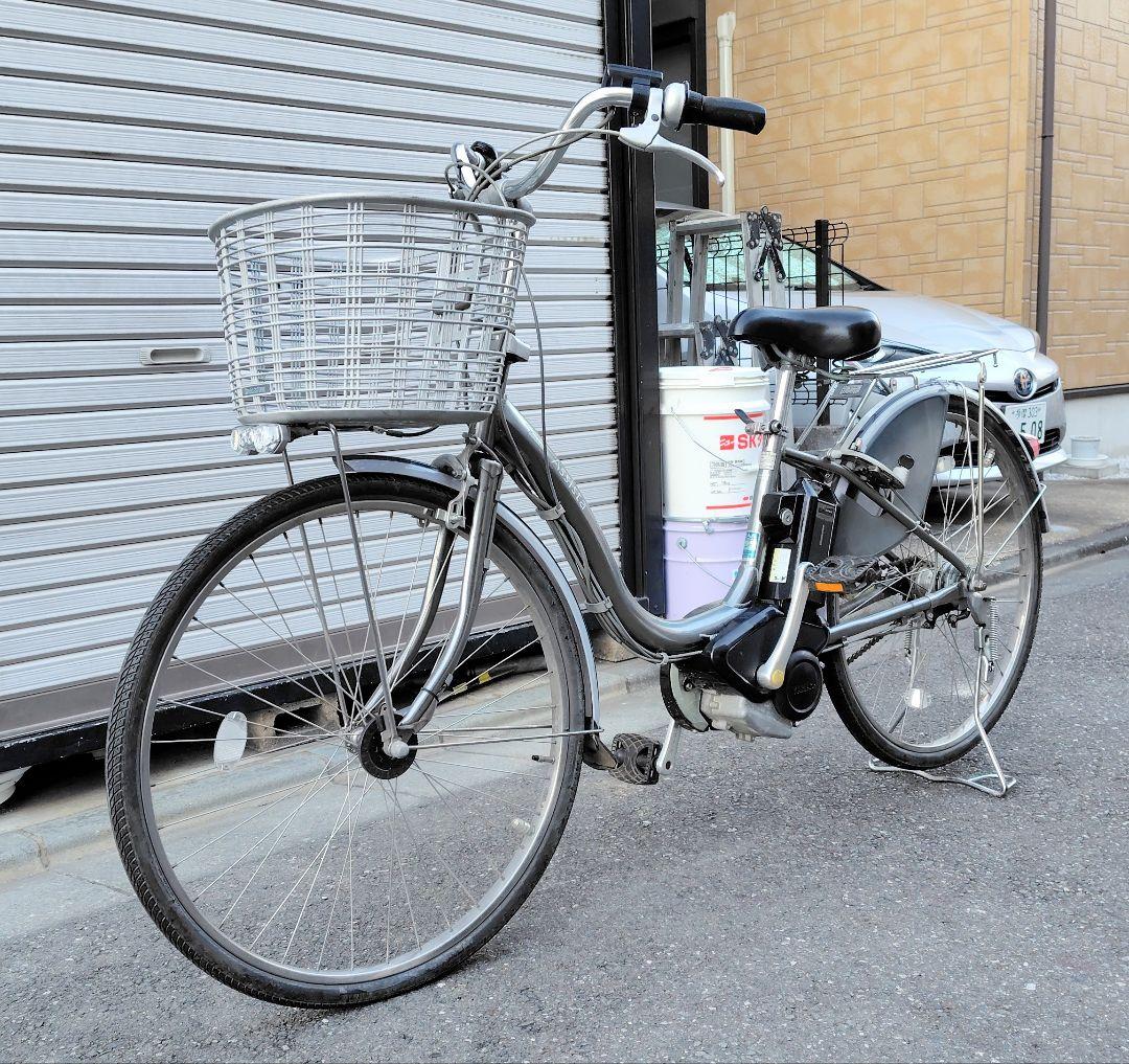 ブリヂストン　アシスタ　26インチ　内装3段　グレーM バッテリー、充電器付