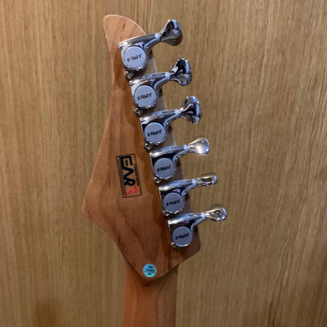 EART セミホロウボディ エレキギター ミントグリーン　ステンレスフレット