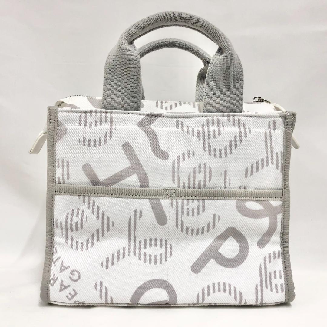 ○★訳有り新品未使用　PEARLY GATES　モヤモヤ柄 カートバッグ　白