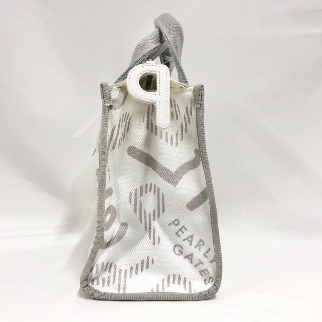 ○★訳有り新品未使用　PEARLY GATES　モヤモヤ柄 カートバッグ　白