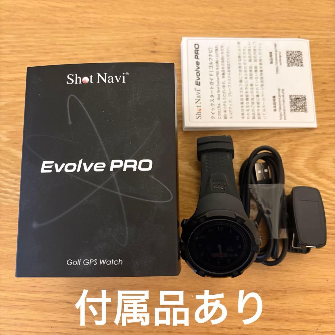 Shot Navi Evolve PRO ゴルフ GPS ウォッチ 付属品あり