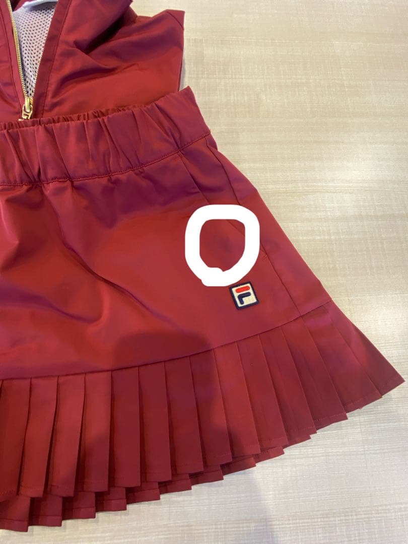 FILA テニスウェア ウィンドブレーカー プリーツスコート XLセット