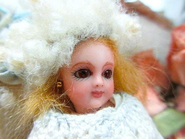 ヴィンテージ　ミニョネット　ビスクドール　アーティスト　☆　キャシーハンセン女史