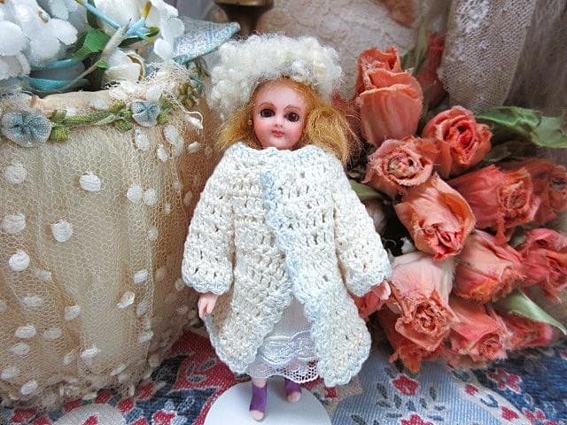 ヴィンテージ　ミニョネット　ビスクドール　アーティスト　☆　キャシーハンセン女史