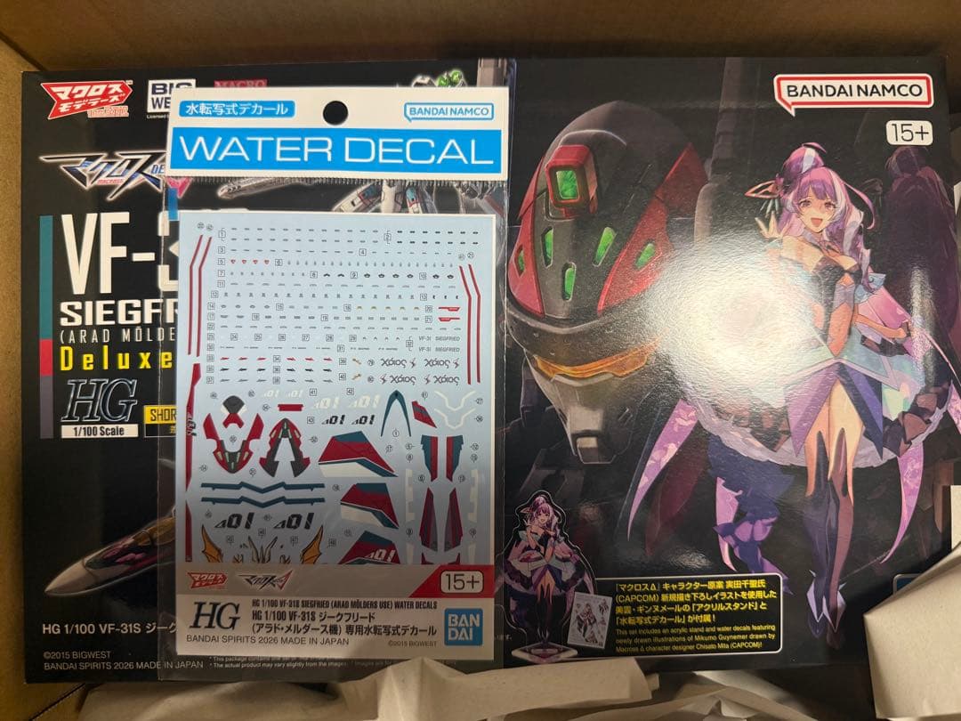 HG VF-31S　ジークフリード(アラド機)DXセット+デカール