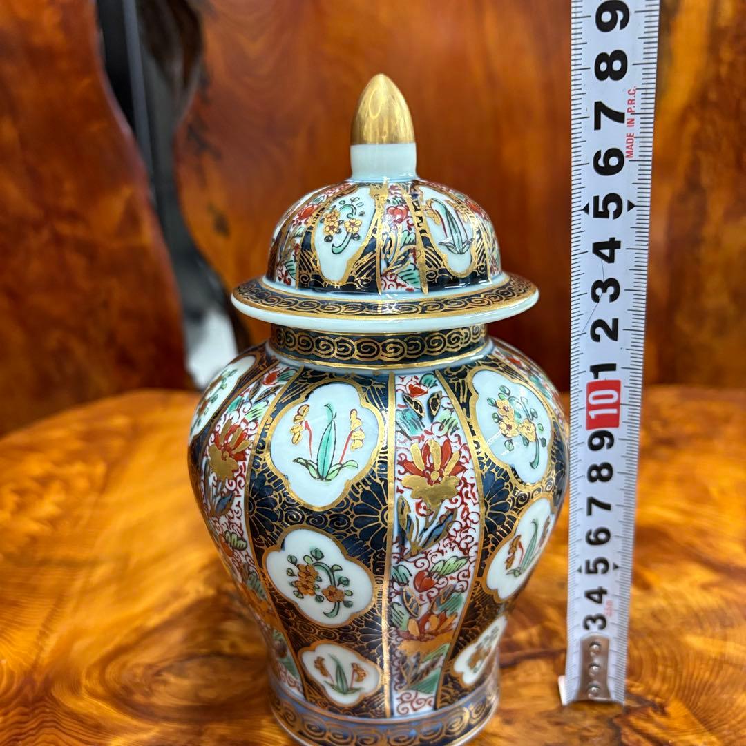 古伊万里更紗　沈香壺　有田焼