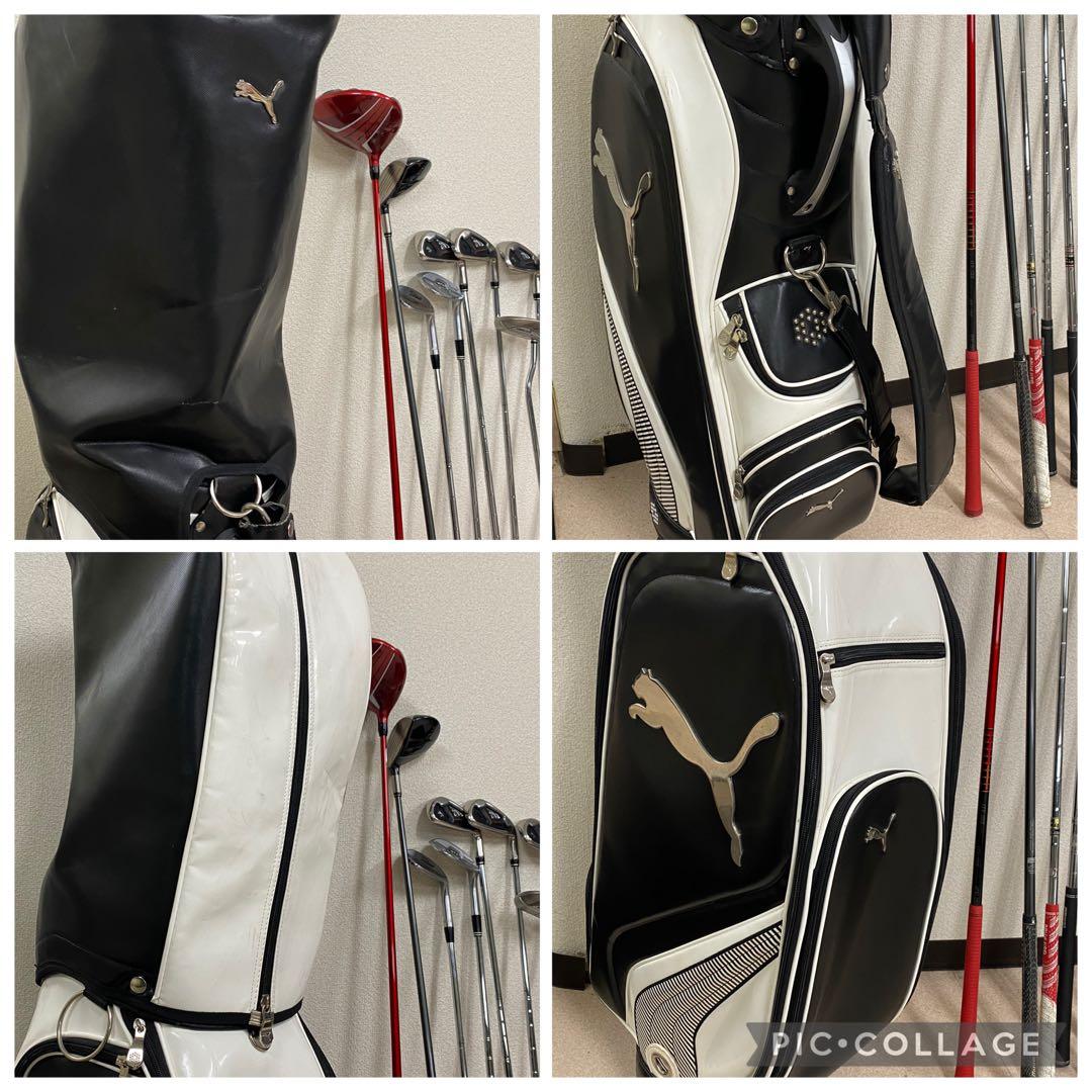 3-2422 PUMAゴルフバッグ・ゴルフクラブ11本セット