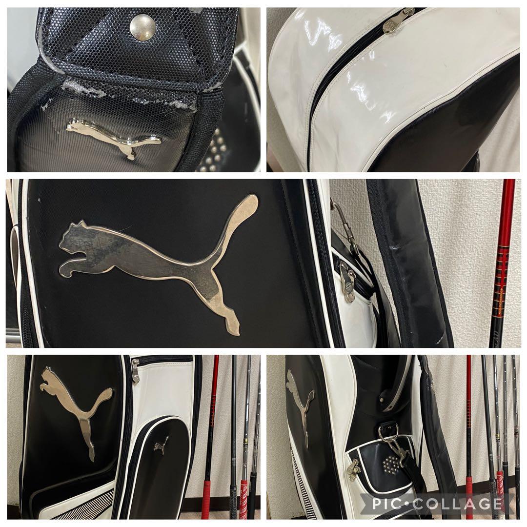 3-2422 PUMAゴルフバッグ・ゴルフクラブ11本セット