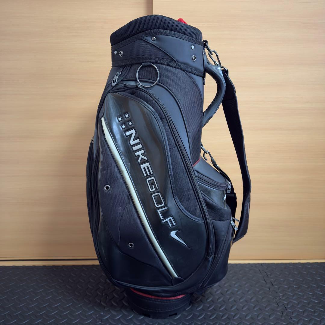 NIKE ナイキゴルフ キャディバッグ ブラック メンズ 6分割 ゴルフバッグ