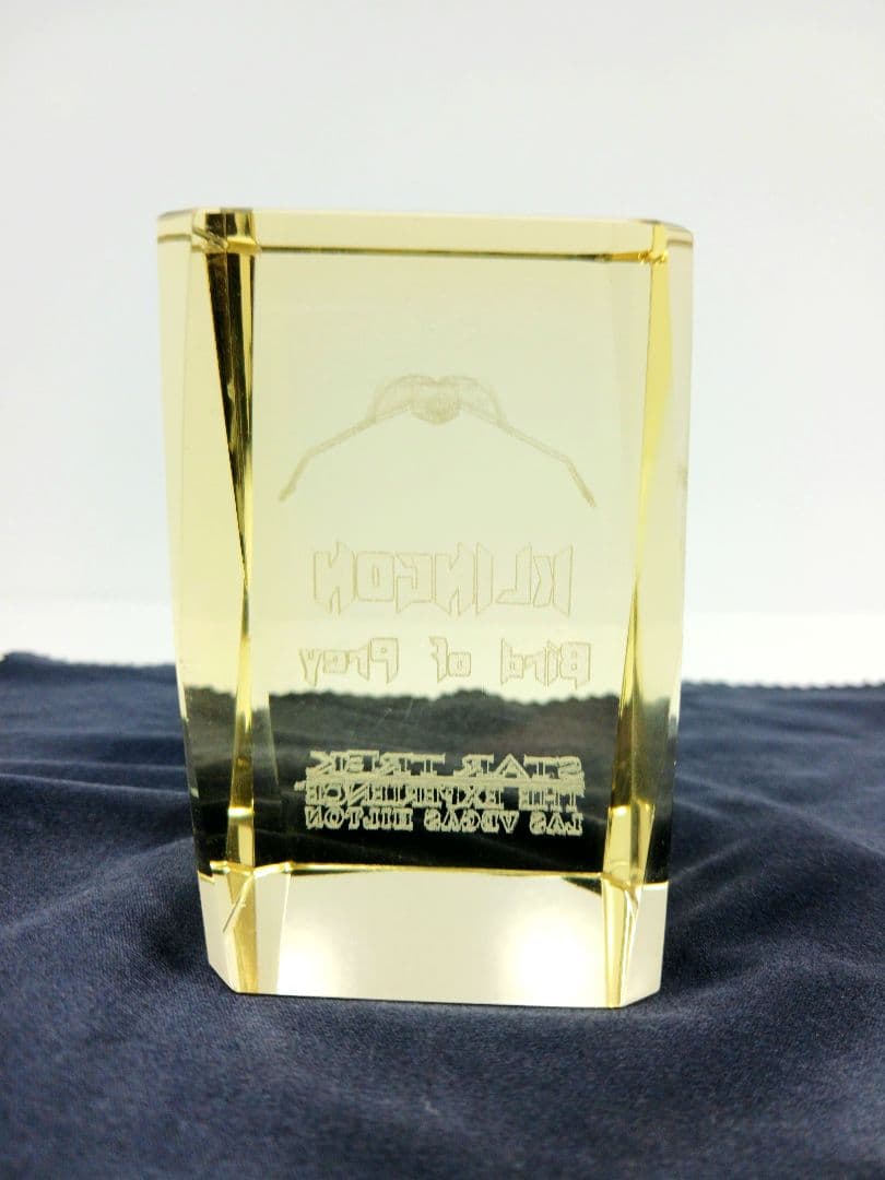 希少 スタートレック クリンゴン バード・オブ・プレイ 3Dクリスタル