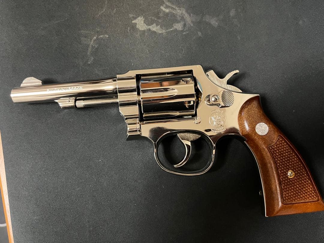 リンリン　タナカ　M10ガスリボルバー　ニッケルフィニッシュ