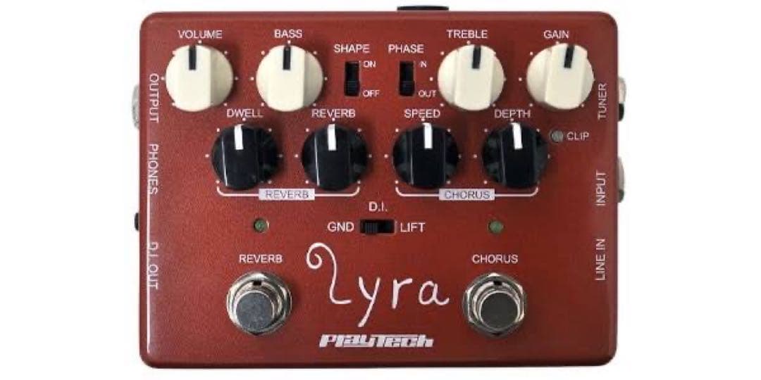 【ほぼ新品】Playtech Lyra アコースティックギタープリアンプ