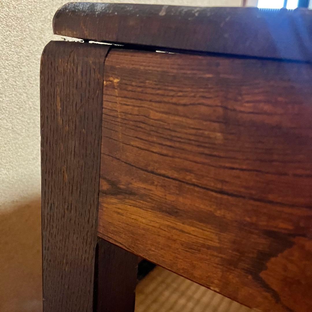 古道具　昭和レトロ　文机　ローテーブル　木製