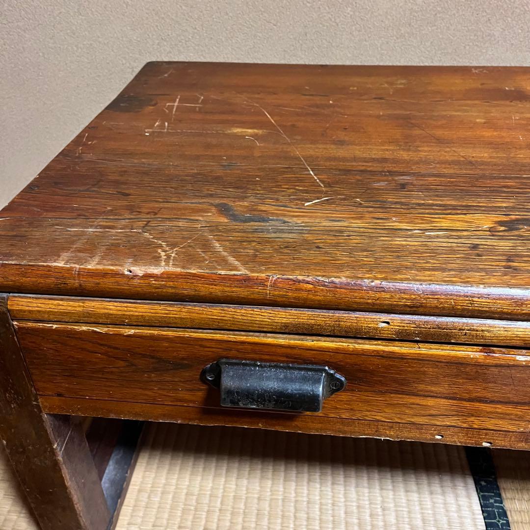 古道具　昭和レトロ　文机　ローテーブル　木製