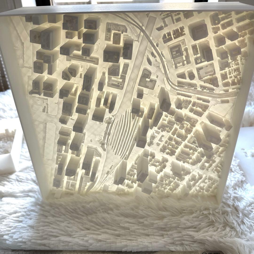 ★5千円値下中！東京駅周辺ビッグサイズ★精密都市模型 1/5000 3Dプリンタ