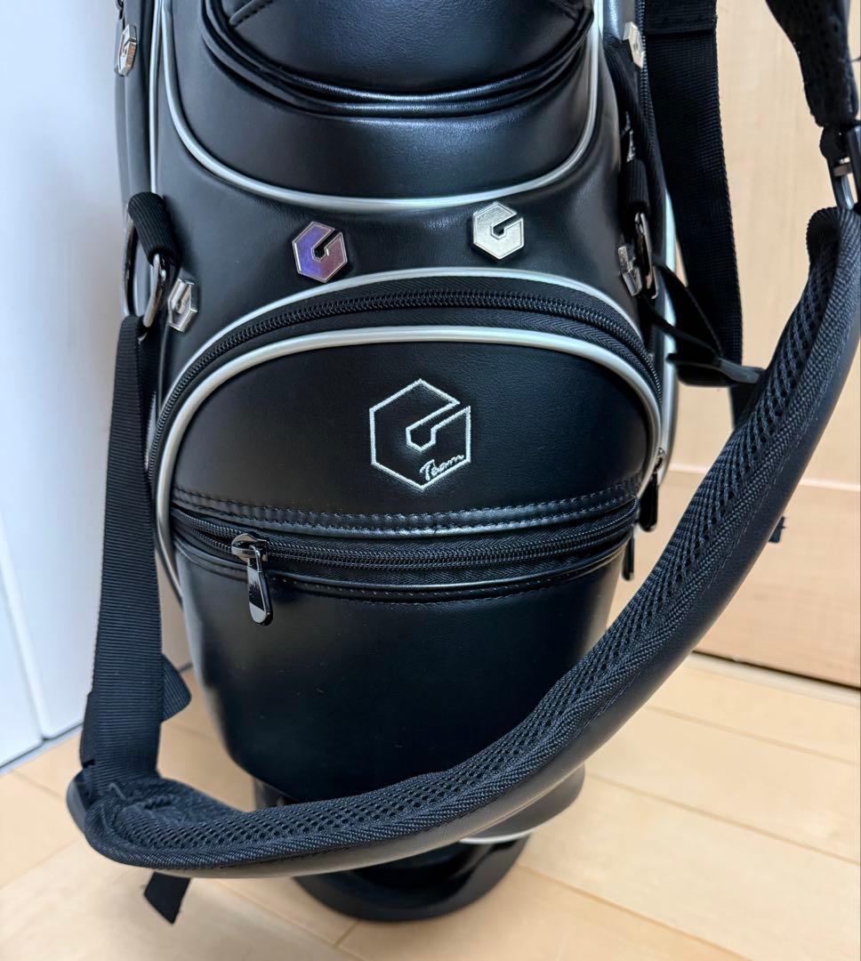 新品★GTD★スタンドキャディバッグ★未使用★タグ付き★ゴルフ★ジョージ武井★黒