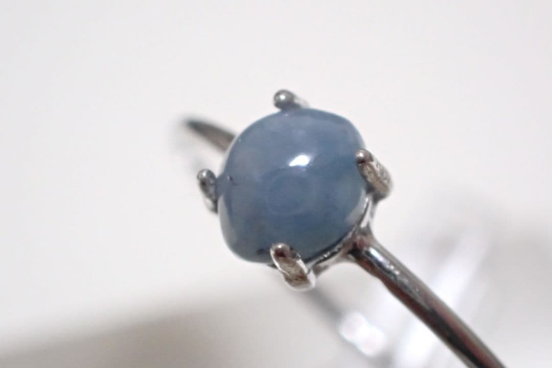 糸魚川翡翠　入コン沢　青　5ミリ　リング　指輪　送料無料