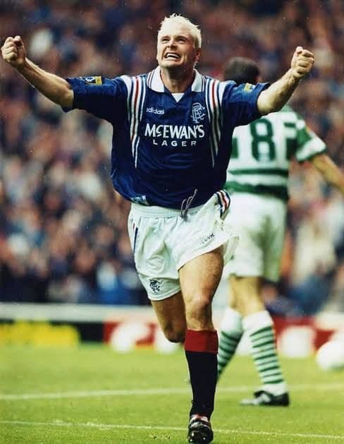 グラスゴーレンジャース 96/97 ホーム 半袖 ガス選手レプリカ