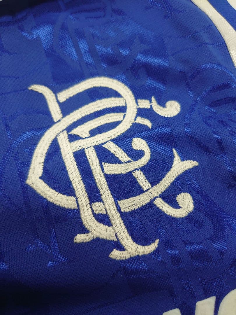 グラスゴーレンジャース 96/97 ホーム 半袖 ガス選手レプリカ