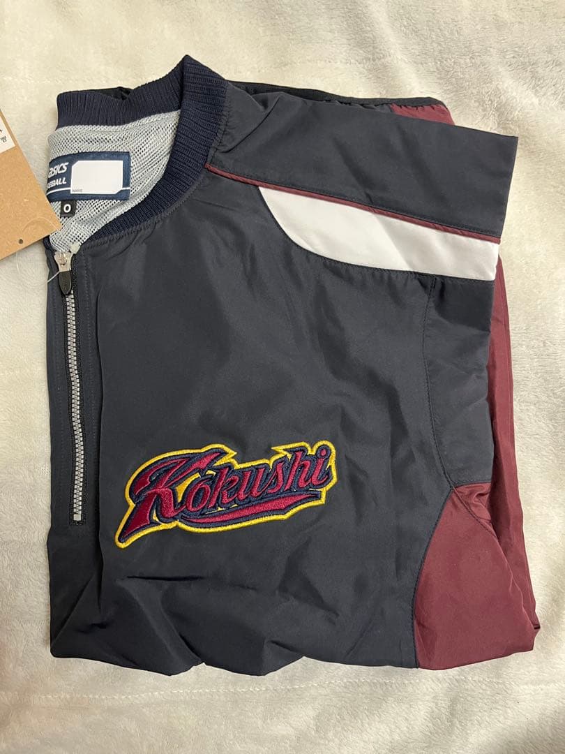 asics 半袖ウェア サイズ0 ネイビー　国士舘はんぶい