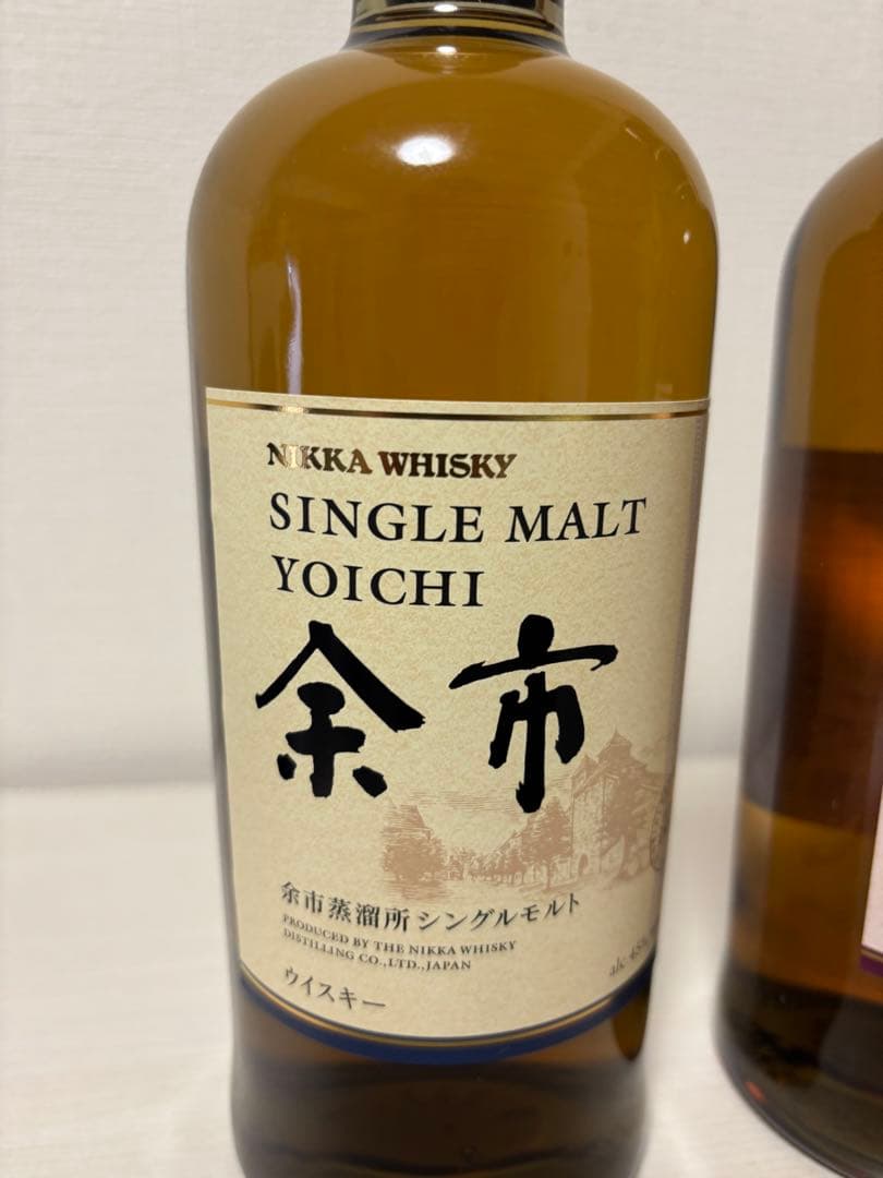 【新品・未開栓】ニッカ　シングルモルト余市 シングルモルト宮城峡