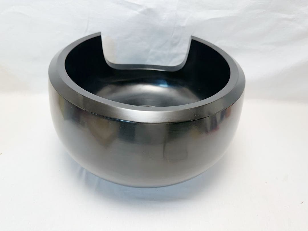 未使用 茶道具 黒真塗 面取道安風炉 土風炉 前瓦 敷板 紙釜敷 陶印