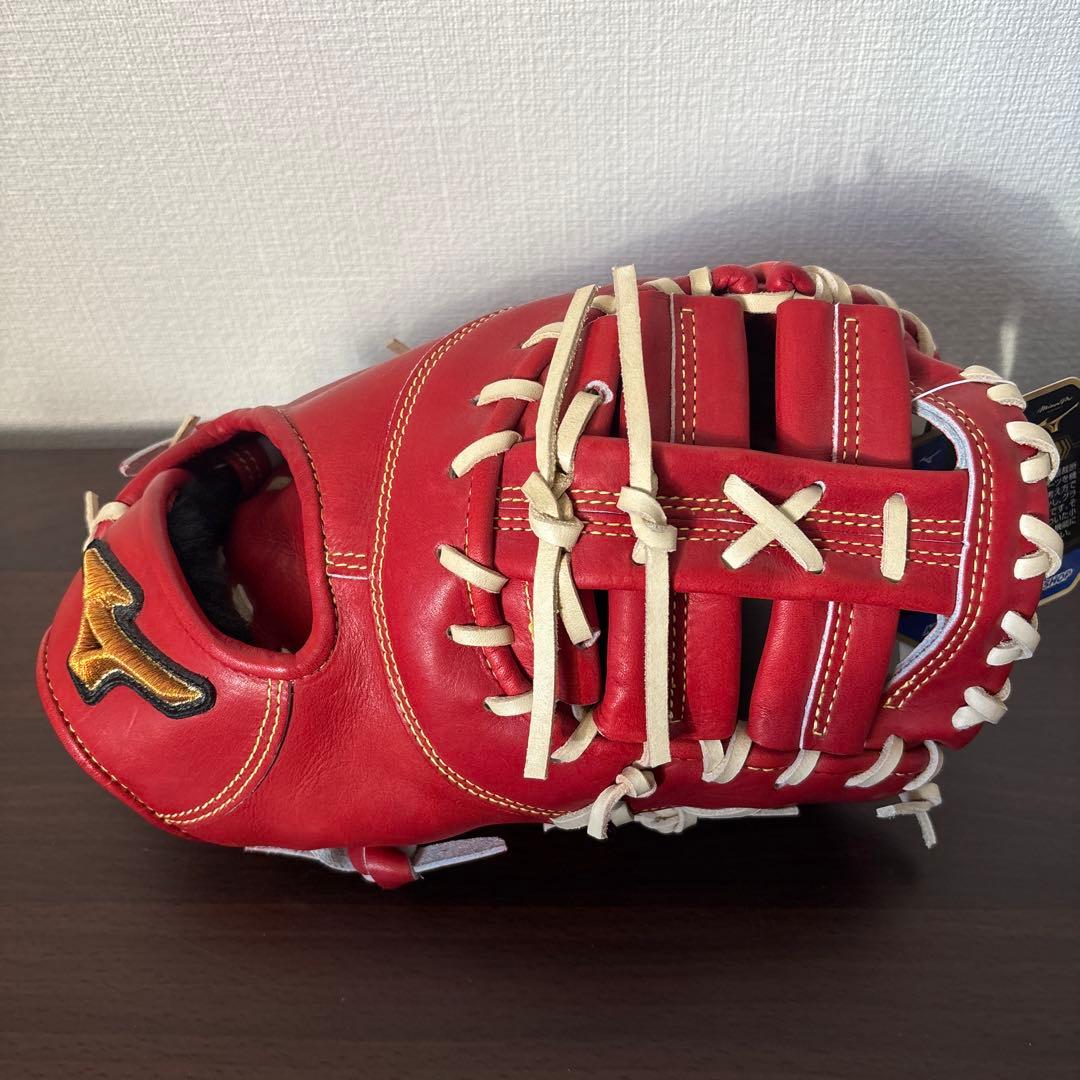 ミズノプロ　硬式用　ファーストミット　定価68,200円　クロスウェブ型　グラブ
