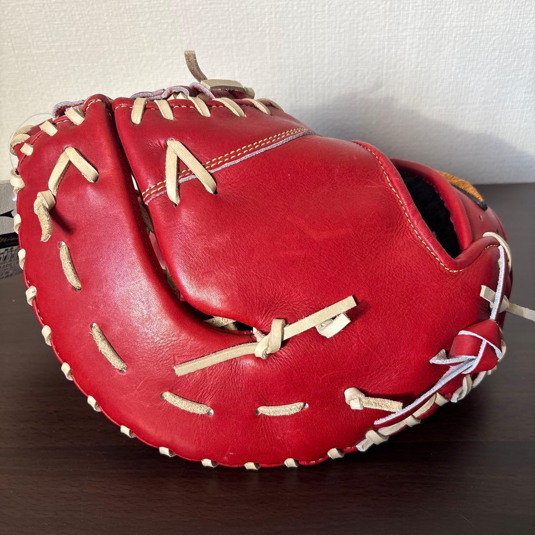 ミズノプロ　硬式用　ファーストミット　定価68,200円　クロスウェブ型　グラブ