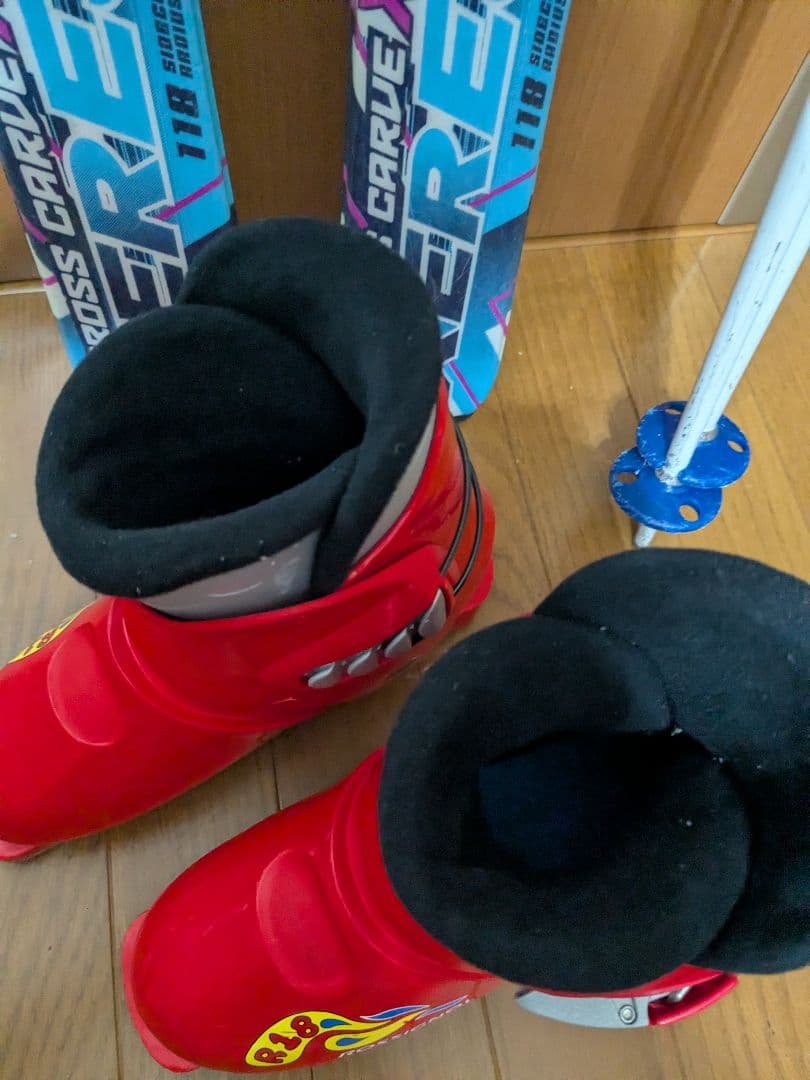 子供用　スキーセット　板118センチ　ブーツ22.5センチ