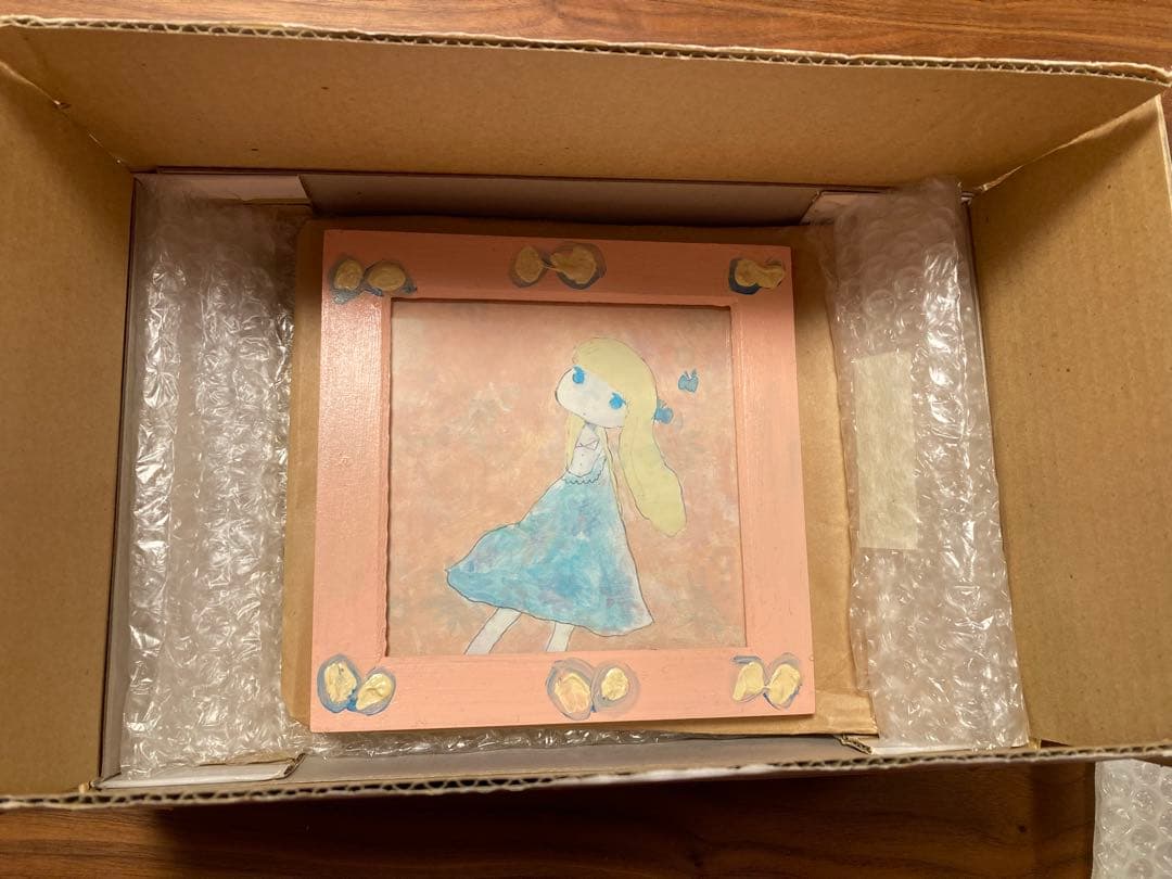 ob 「花柄」 kaikaikiki カイカイキキ ドローイング オリジナル額付