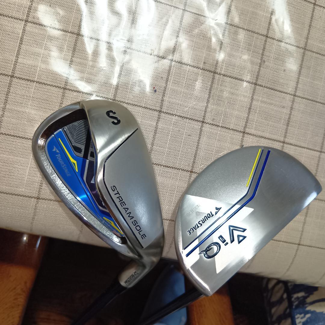 ブリヂストン　ツアーステージViQ13本フルセット,フレックスS＋キャディバック