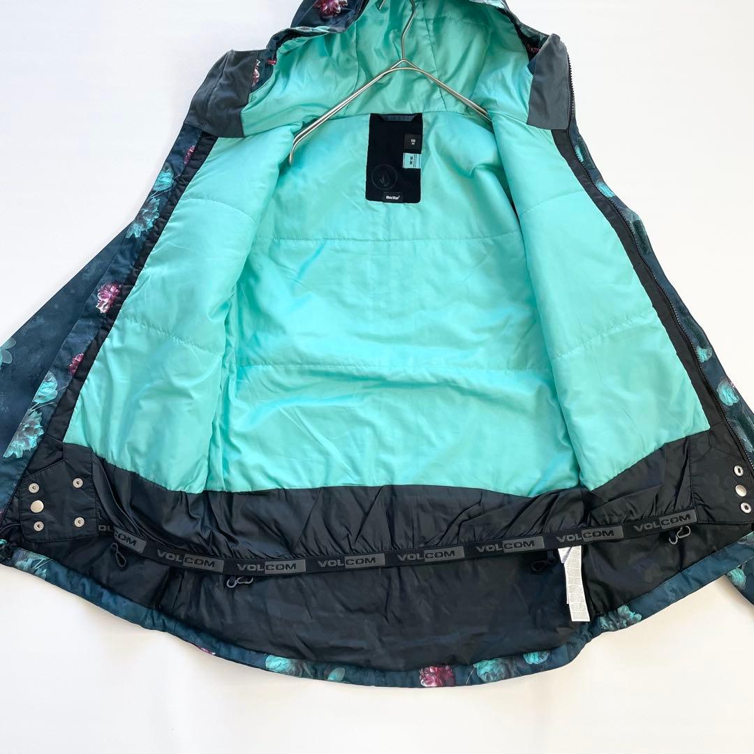 4439【極美品】ボルコム スノボウェア ジャケット 花柄 総柄 レディース