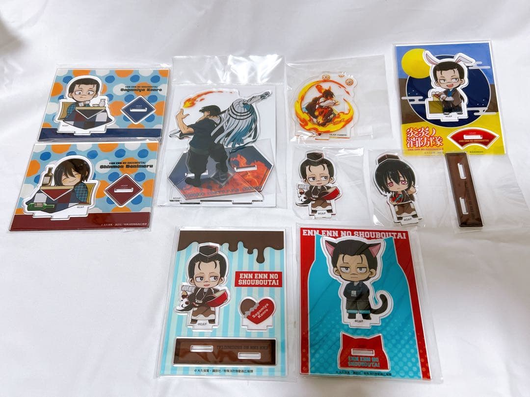 【再編集】炎炎ノ消防隊　新門紅丸 相模屋紺炉　アクスタセット