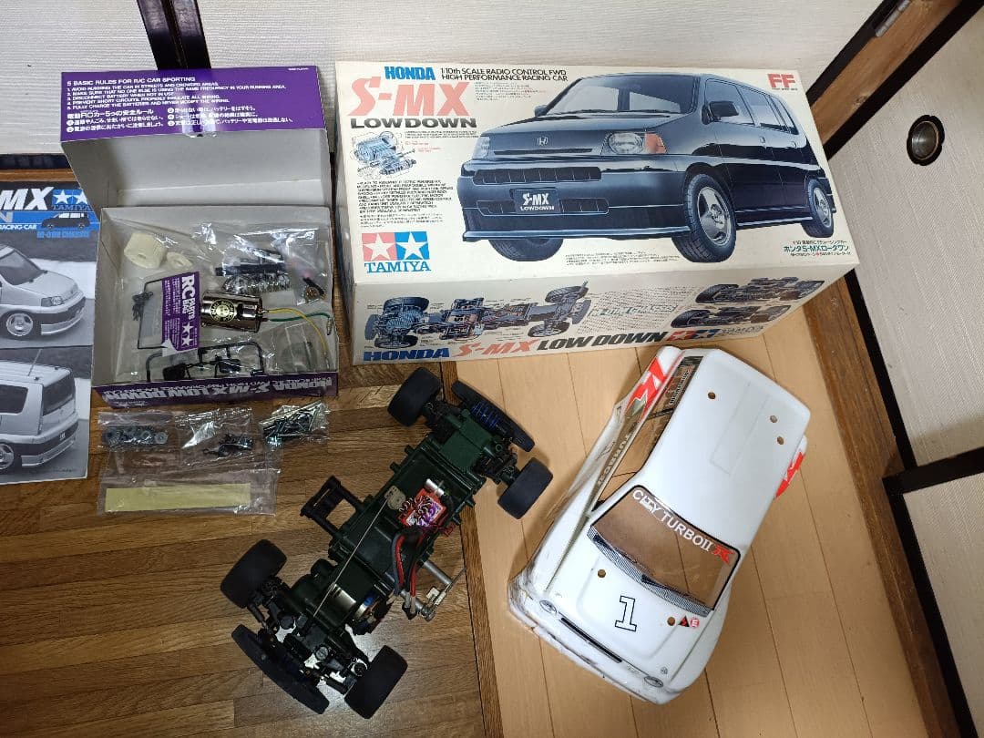 当時物！タミヤ TAMIYA 未塗装 S-MX ボディ M01シャーシセット
