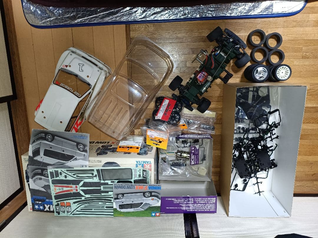 当時物！タミヤ TAMIYA 未塗装 S-MX ボディ M01シャーシセット