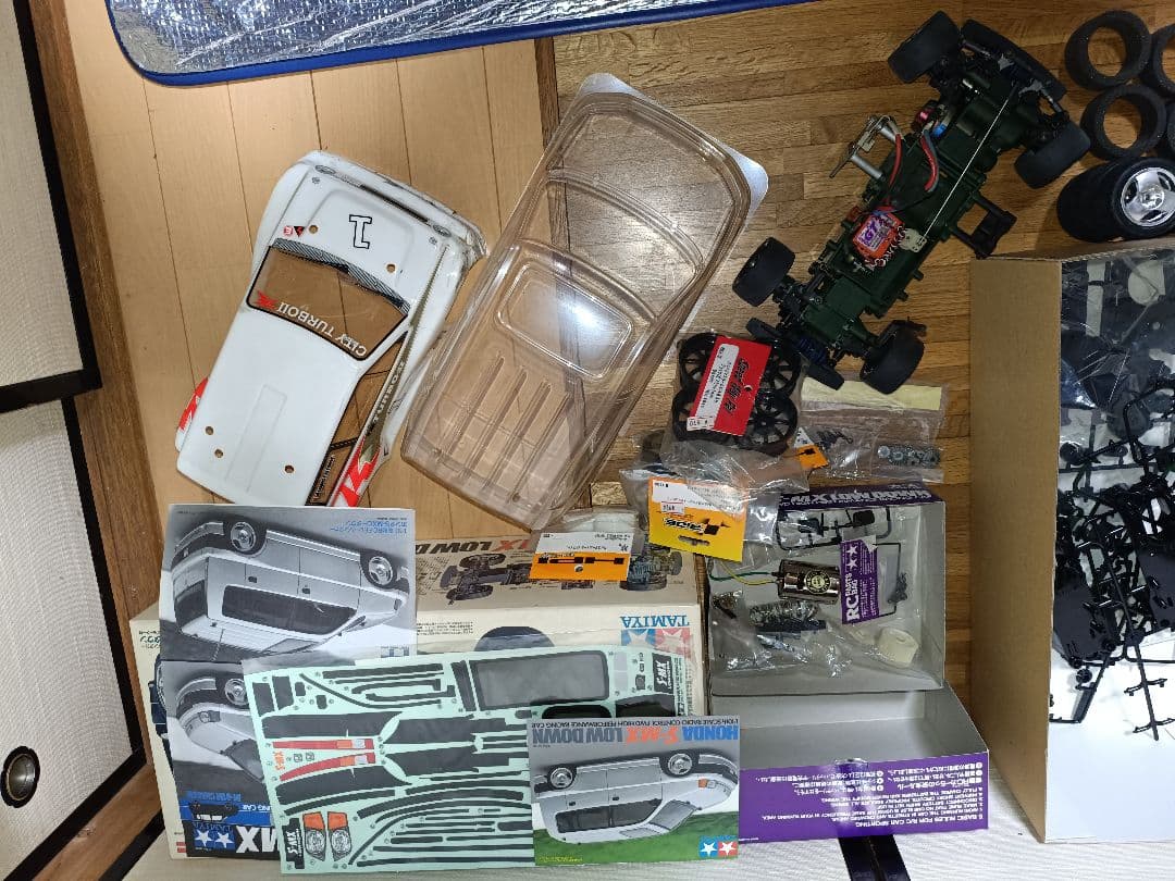 当時物！タミヤ TAMIYA 未塗装 S-MX ボディ M01シャーシセット