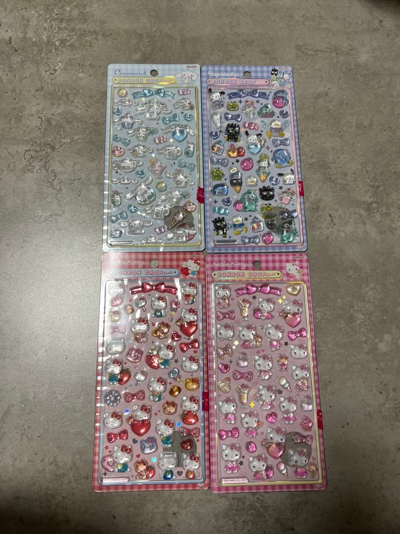 ボンボンドロップシール　サンリオ　 4枚セット