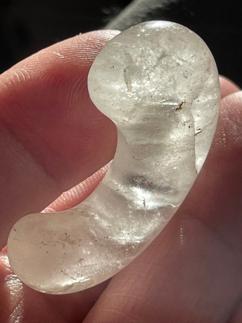 古墳時代　水晶製勾玉　出土品