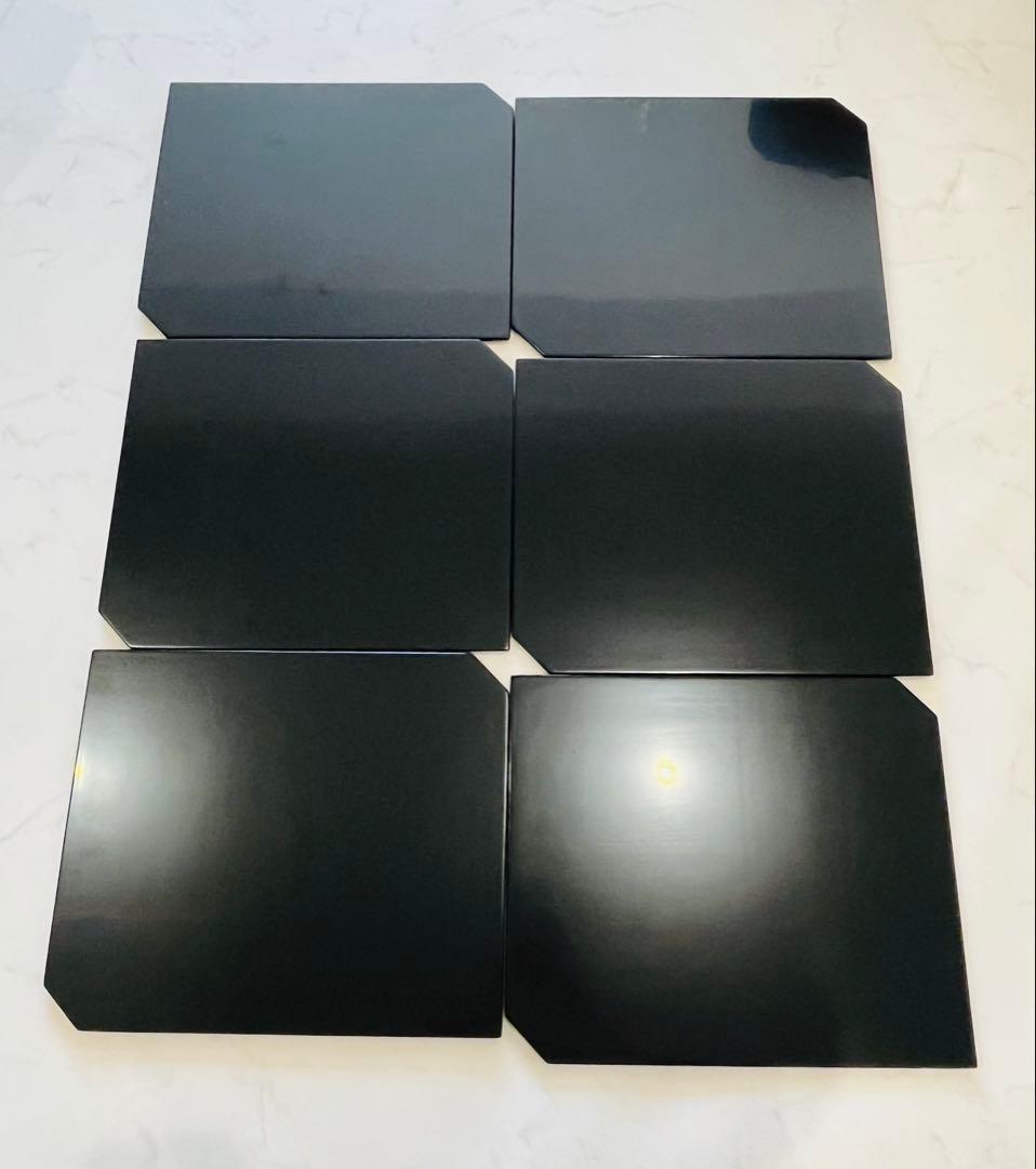 輪島塗　共箱、共布付き　松本光栄堂　卓上膳 6客セット