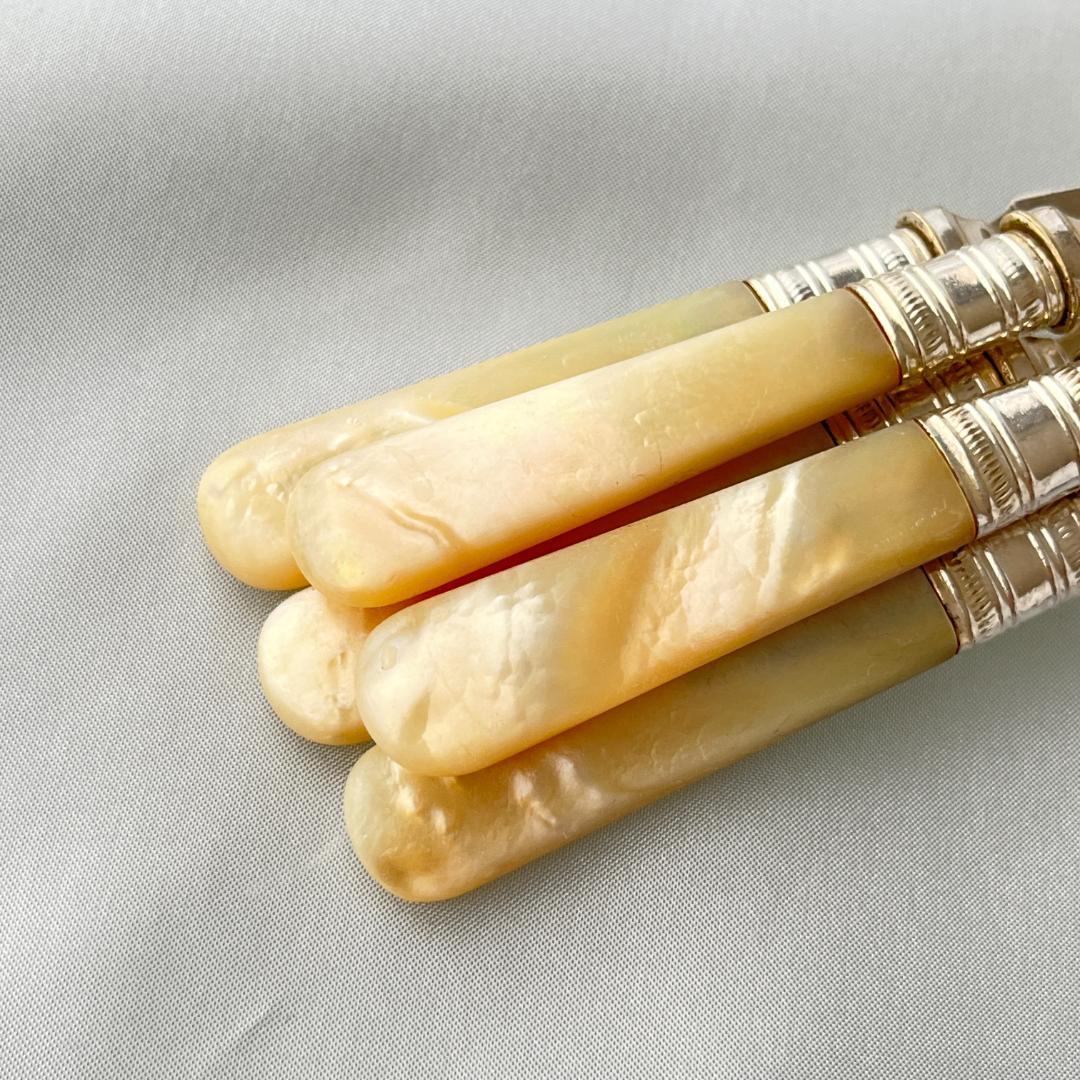 【John Sanderson & Son Ltd】【白蝶貝】パストリーセット