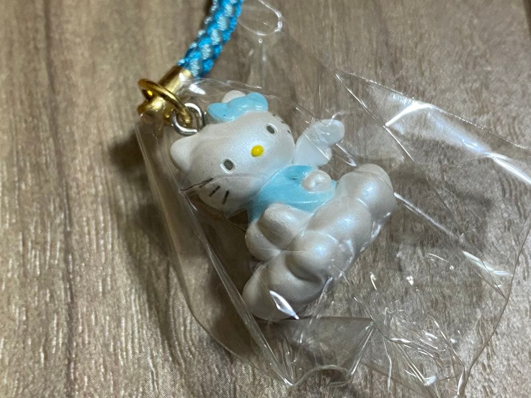 ハローキティ ストラップ 根付 ねつけ 雲 KITTY&MIMMY 28th