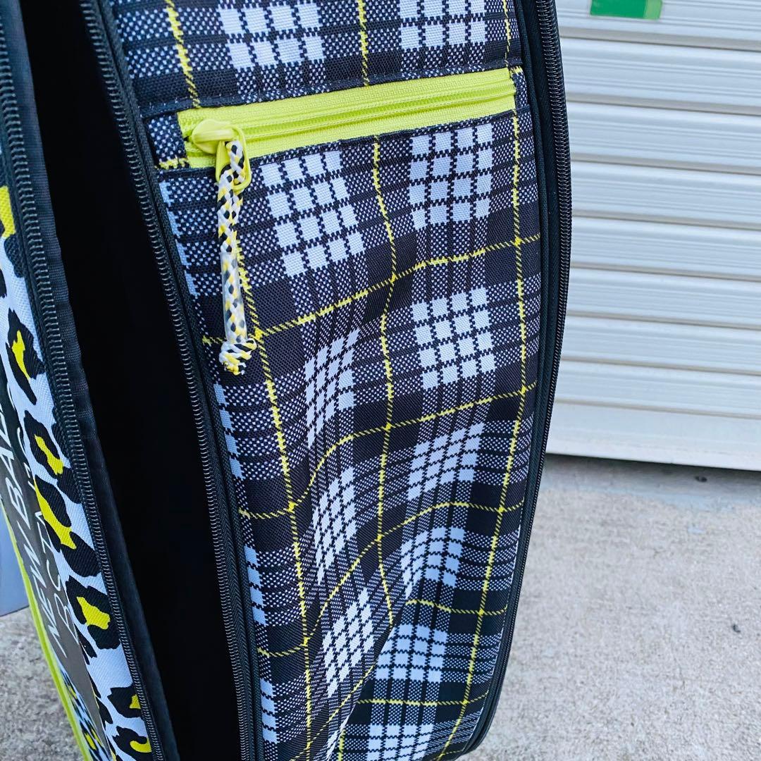 NEW BALANCE チェック柄ヒョウ柄　キャディバッグ　ゴルフ